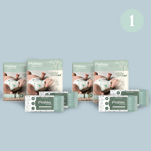 Tooshies - Biodegradable Size 1 Newborn 3-5kg 26 Pack