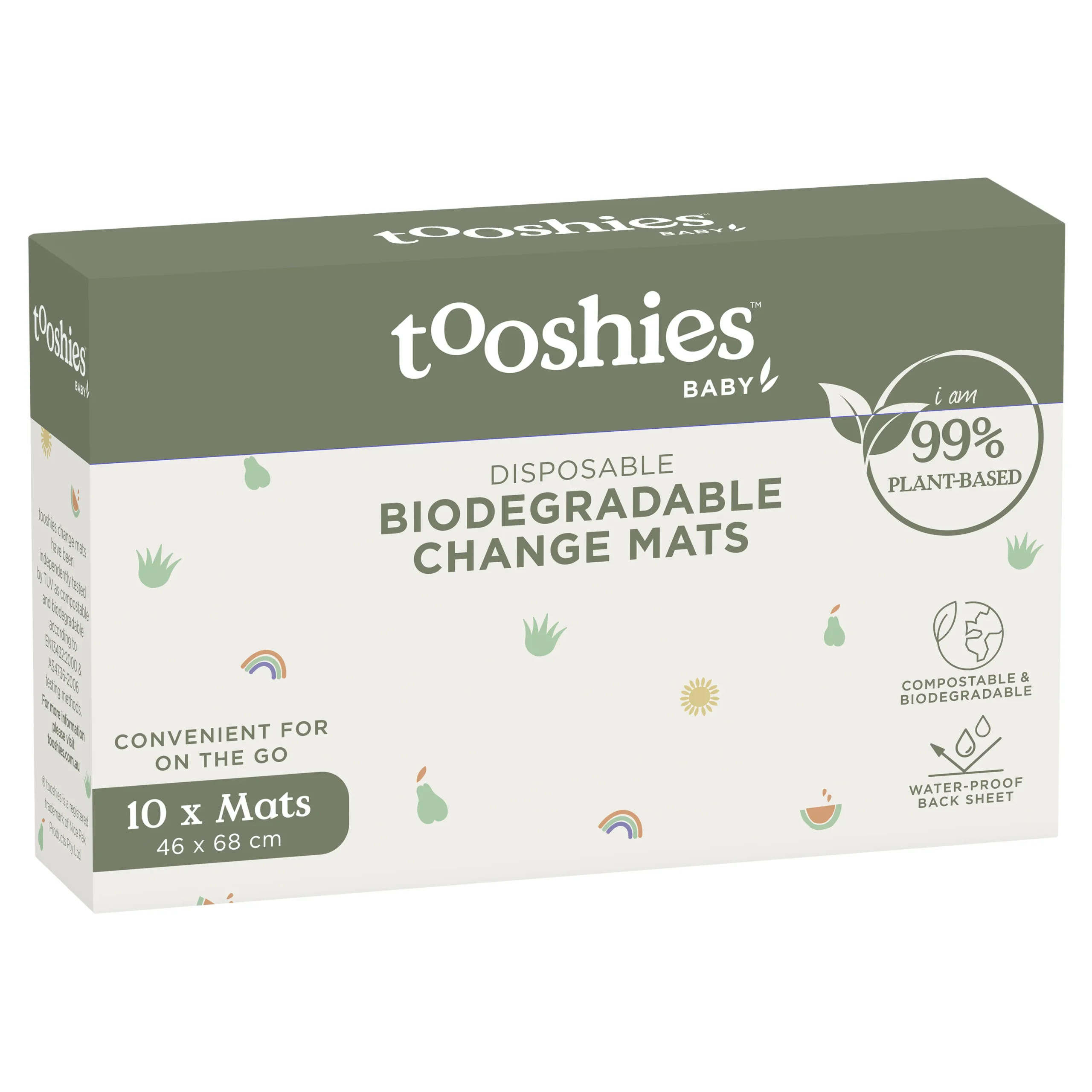 Tooshies - Biodegradable Change Mat 10 Pack
